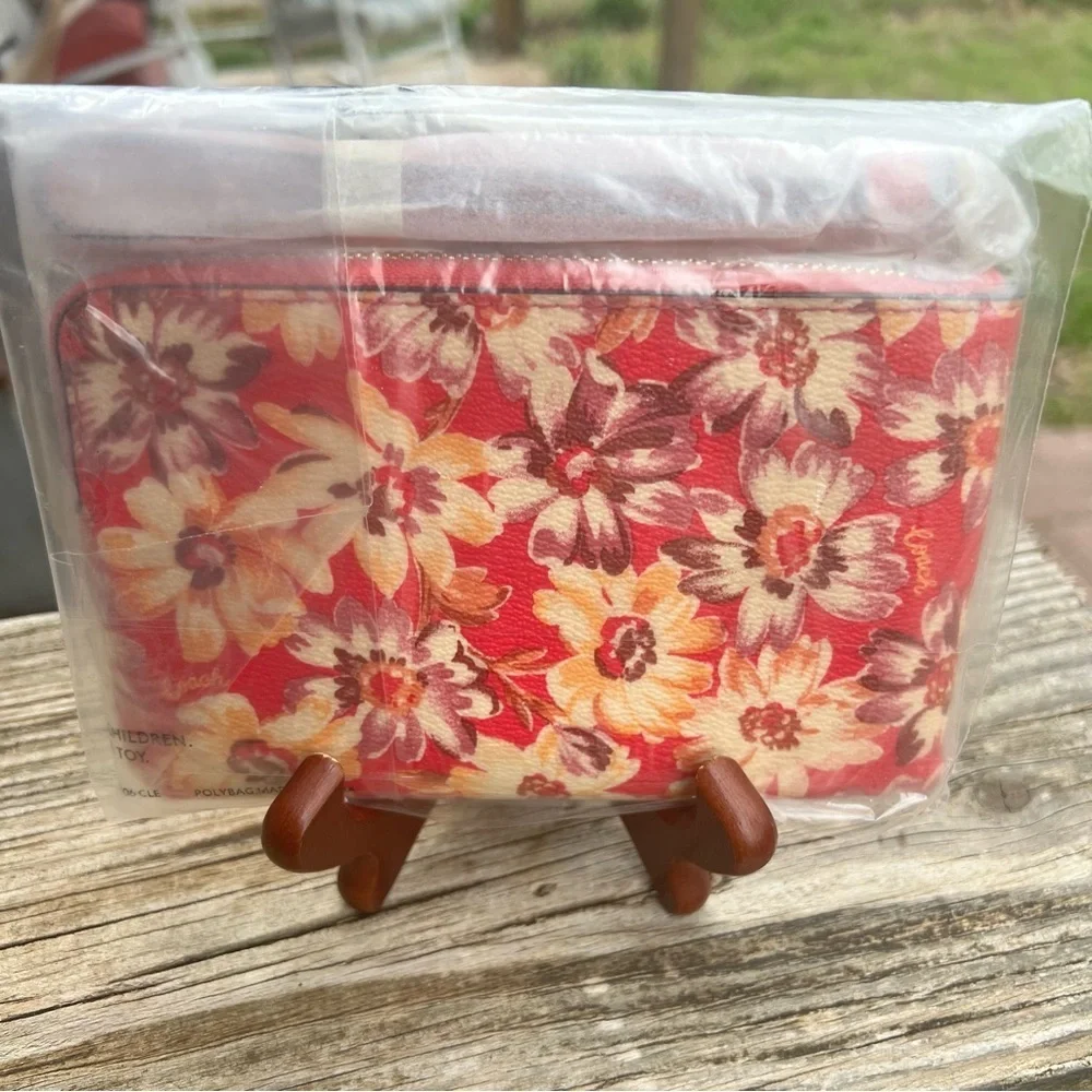 Coach Floral Print wristlet